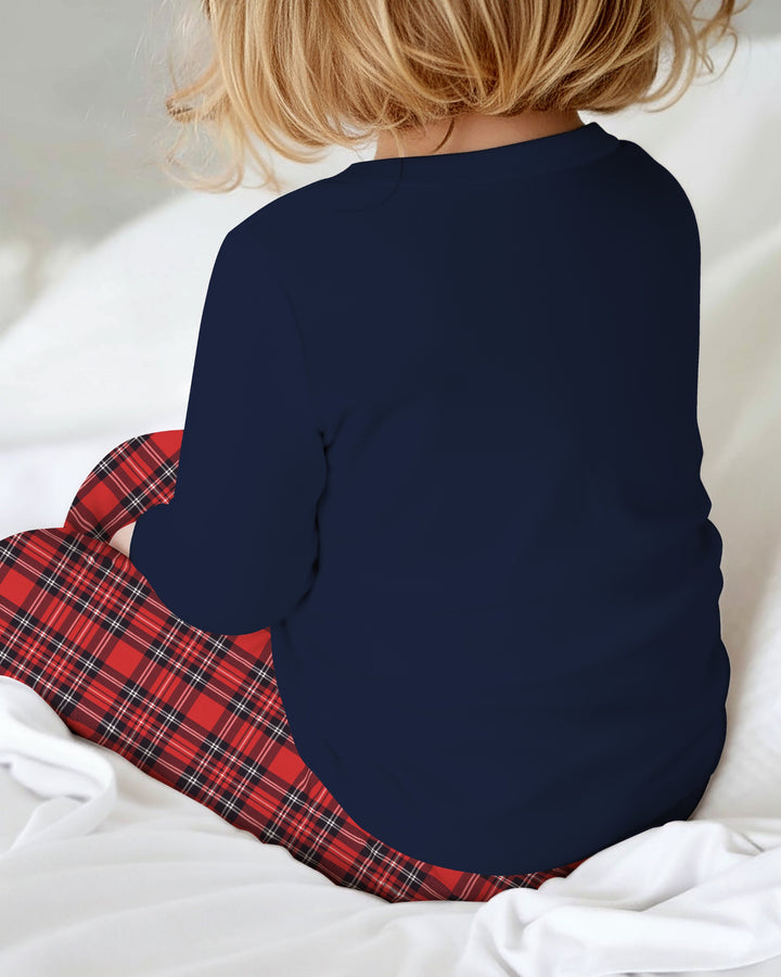 Custom Christmas Tree Bamboo Two Piece Long Sleeve Pajama Set
