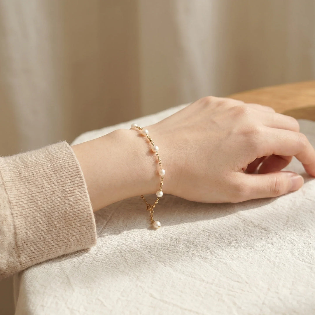 The Pearl Bond: Mommy and Me Matching Bracelet Set