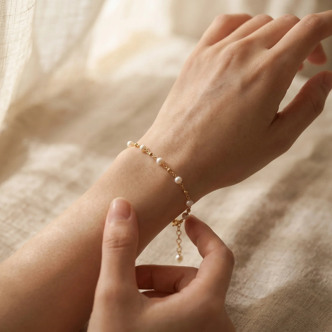 The Pearl Bond: Mommy and Me Matching Bracelet Set