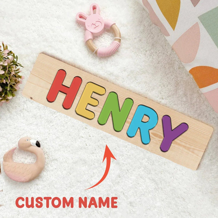 Personalized Colorful Name Puzzle For Kids - Zumbamboo