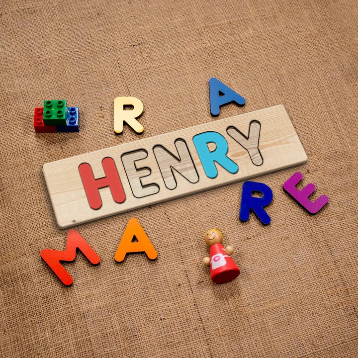 Personalized Colorful Name Puzzle For Kids - Zumbamboo