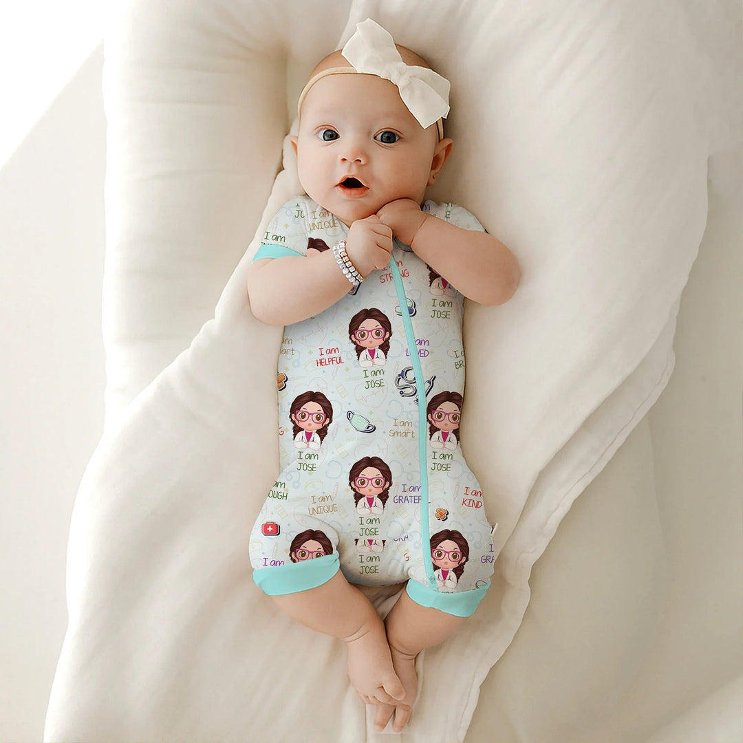 Personalized Dream Jobs Shorty Zippy - Doctor , Personalized Dream Jobs Shorty Zippy - Doctor - 0-3M