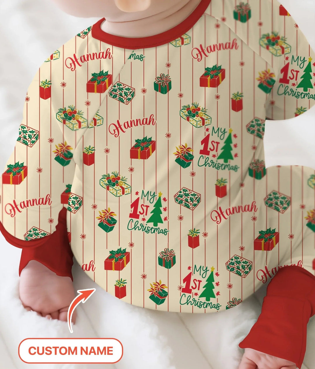 Personalized Our First Christmas Convertible Zippy - Zumbamboo