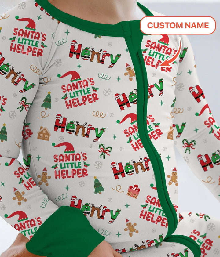 Personalized Santa's Little Helper Convertible Zippy - Zumbamboo