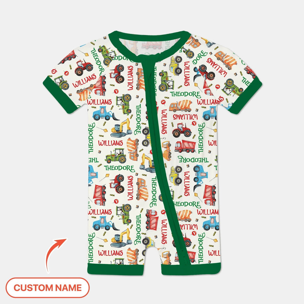 Personalized Tiny Trucks Parade Shorty Zippy - Zumbamboo