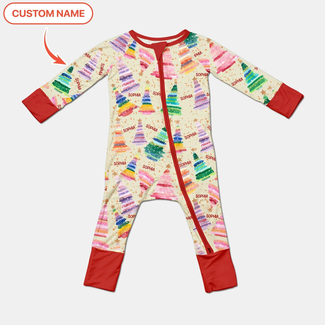 Personalized Twinkle Christmas Trees Convertible Zippy - Zumbamboo