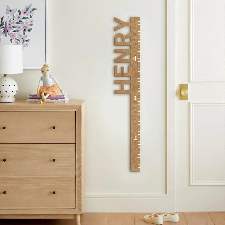 Personalized Wooden Growth Chart for Kids , Personalized Wooden Growth Chart for Kids - Default Title