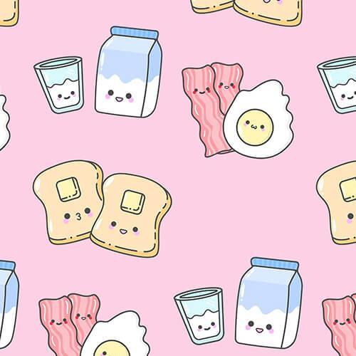 Pink Breakfast Buddies Zippered Footie Romper , Pink Breakfast Buddies Zippered Footie Romper - Newborn