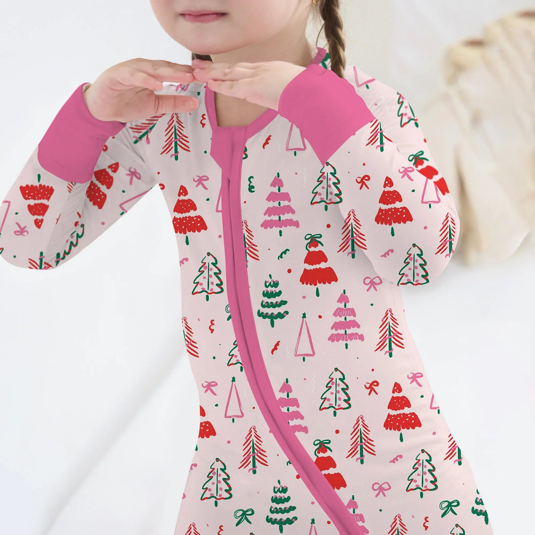 Pink Christmas Tree Farm Convertible Zippy - Zumbamboo