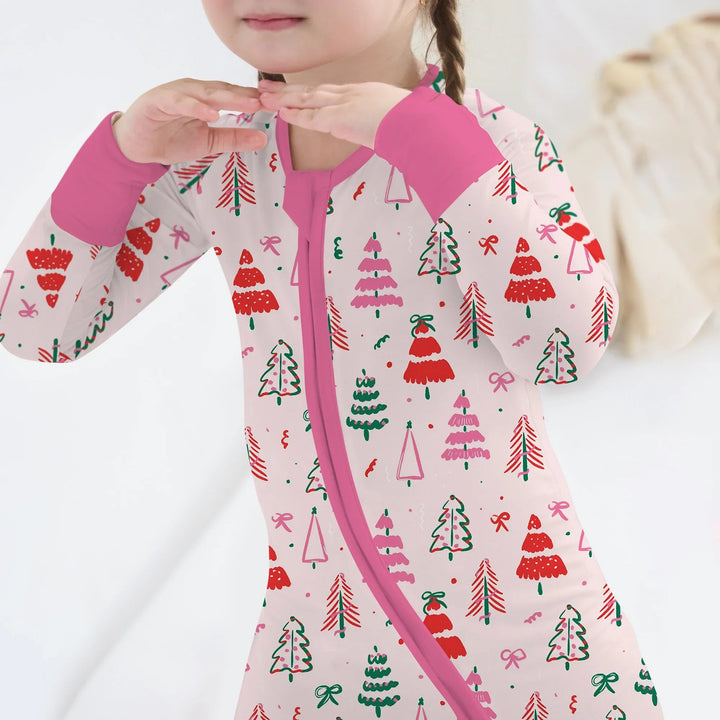 Pink Christmas Tree Farm Convertible Zippy - Zumbamboo