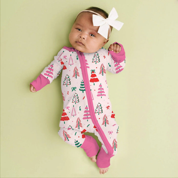 Pink Christmas Tree Farm Convertible Zippy - Zumbamboo