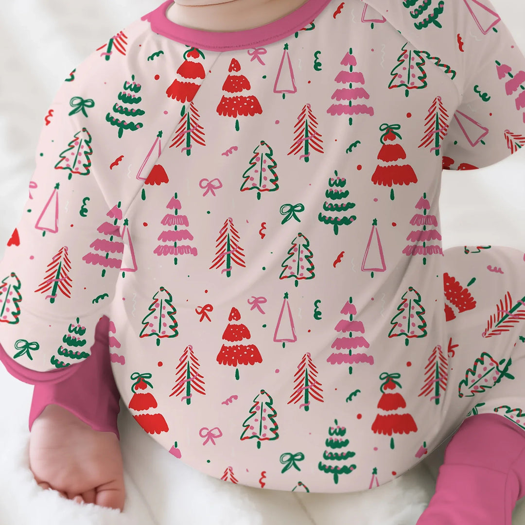 Pink Christmas Tree Farm Convertible Zippy - Zumbamboo