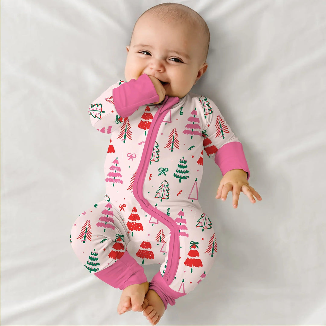 Pink Christmas Tree Farm Convertible Zippy - Zumbamboo