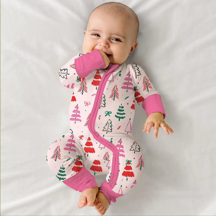 Pink Christmas Tree Farm Convertible Zippy - Zumbamboo