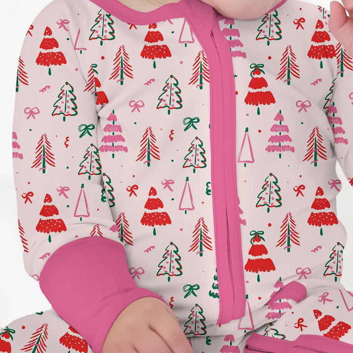 Pink Christmas Tree Farm Convertible Zippy - Zumbamboo