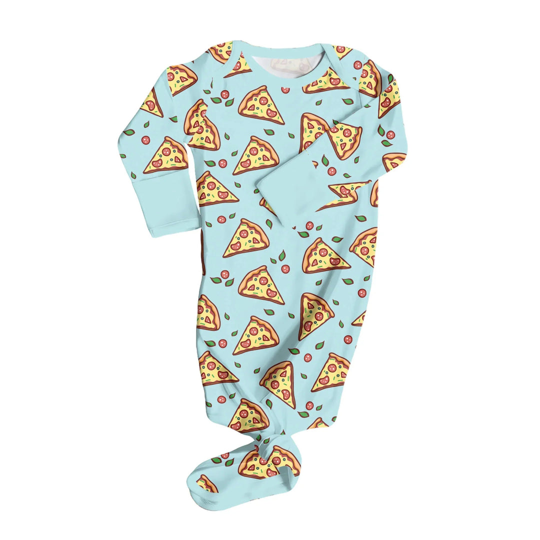 Pizza Doodle Knot Gown - Zumbamboo