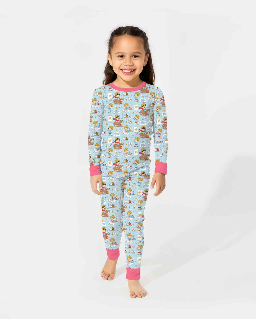 Tiny Explorer Tales Bamboo Two Piece Long Sleeve Pajama Set