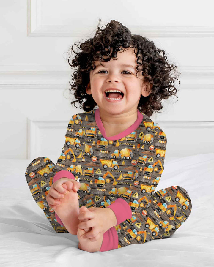 Conjunto de pijama de dos piezas de bambú con mangas largas, plantilla PERSONALIZADA