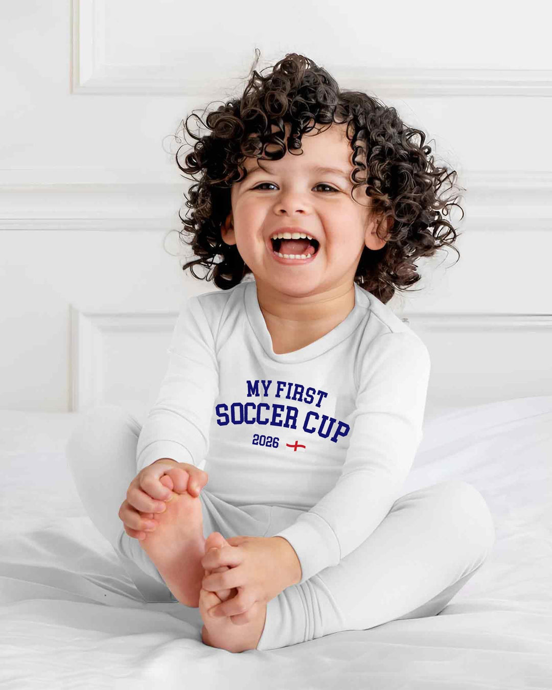 My First Soccer Cup 2026 Bamboo Two Piece Long Sleeve Pajama Set