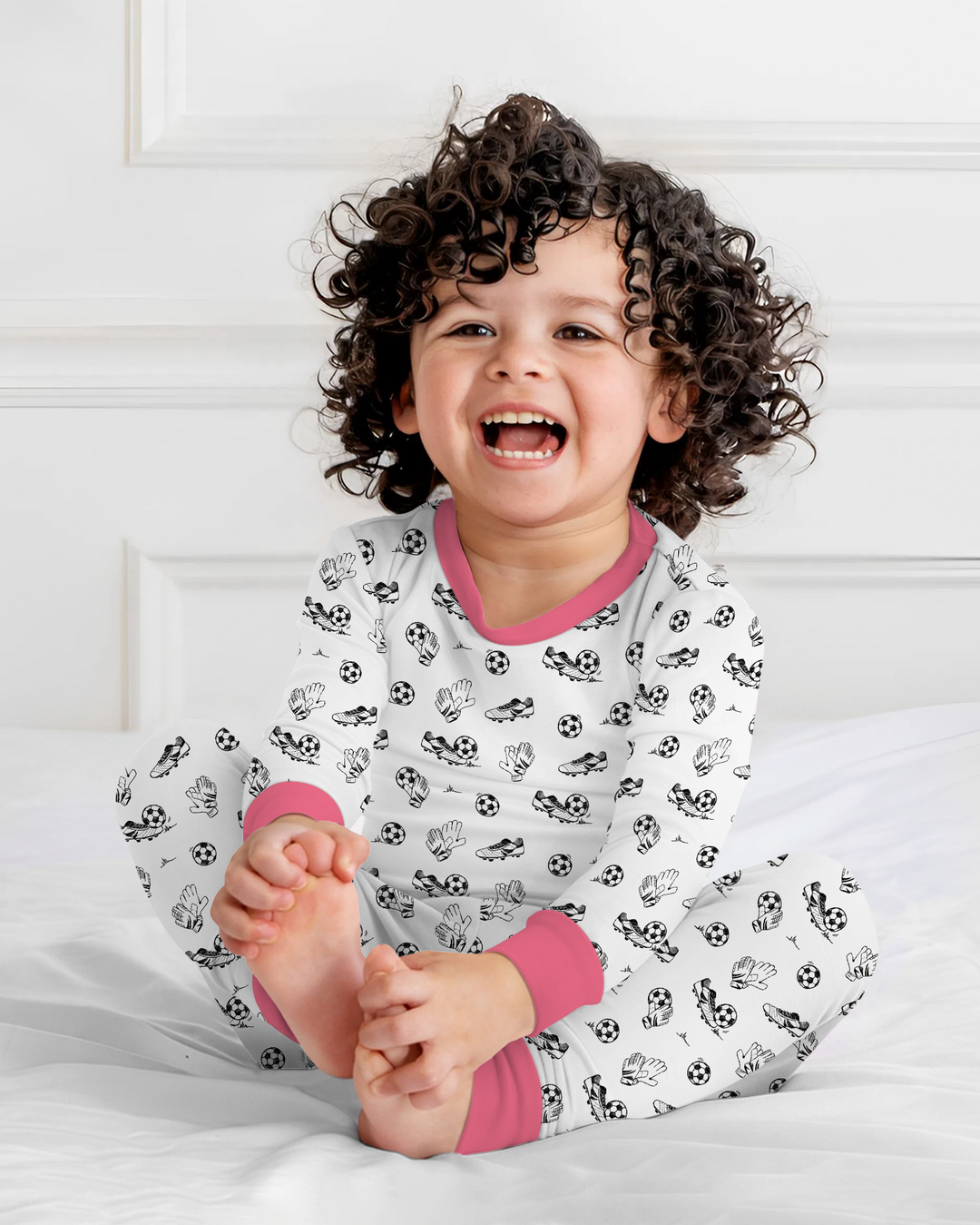 Future Soccer Champion Bamboo Two Piece Long Sleeve Pajama Set