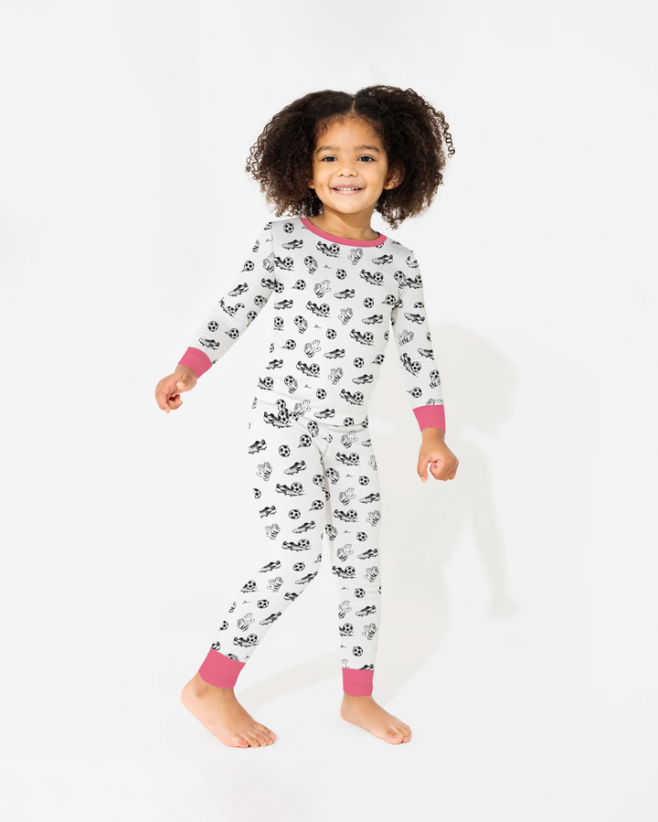 Future Soccer Champion Bamboo Two Piece Long Sleeve Pajama Set