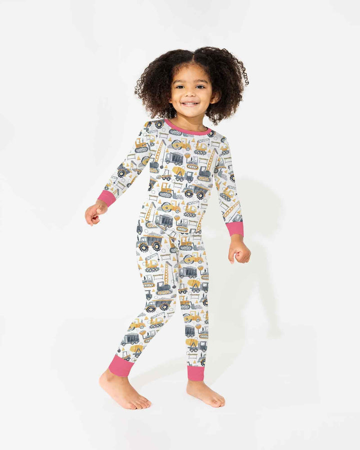 Construction Crew Bamboo Two Piece Long Sleeve Pajama Set