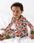 Playful Shapes Bamboo Two Piece Long Sleeve Pajama Set
