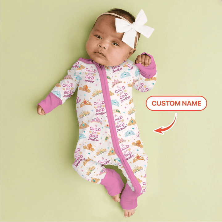 Princess A Child Of God Custom Name Convertible Zippy - Zumbamboo