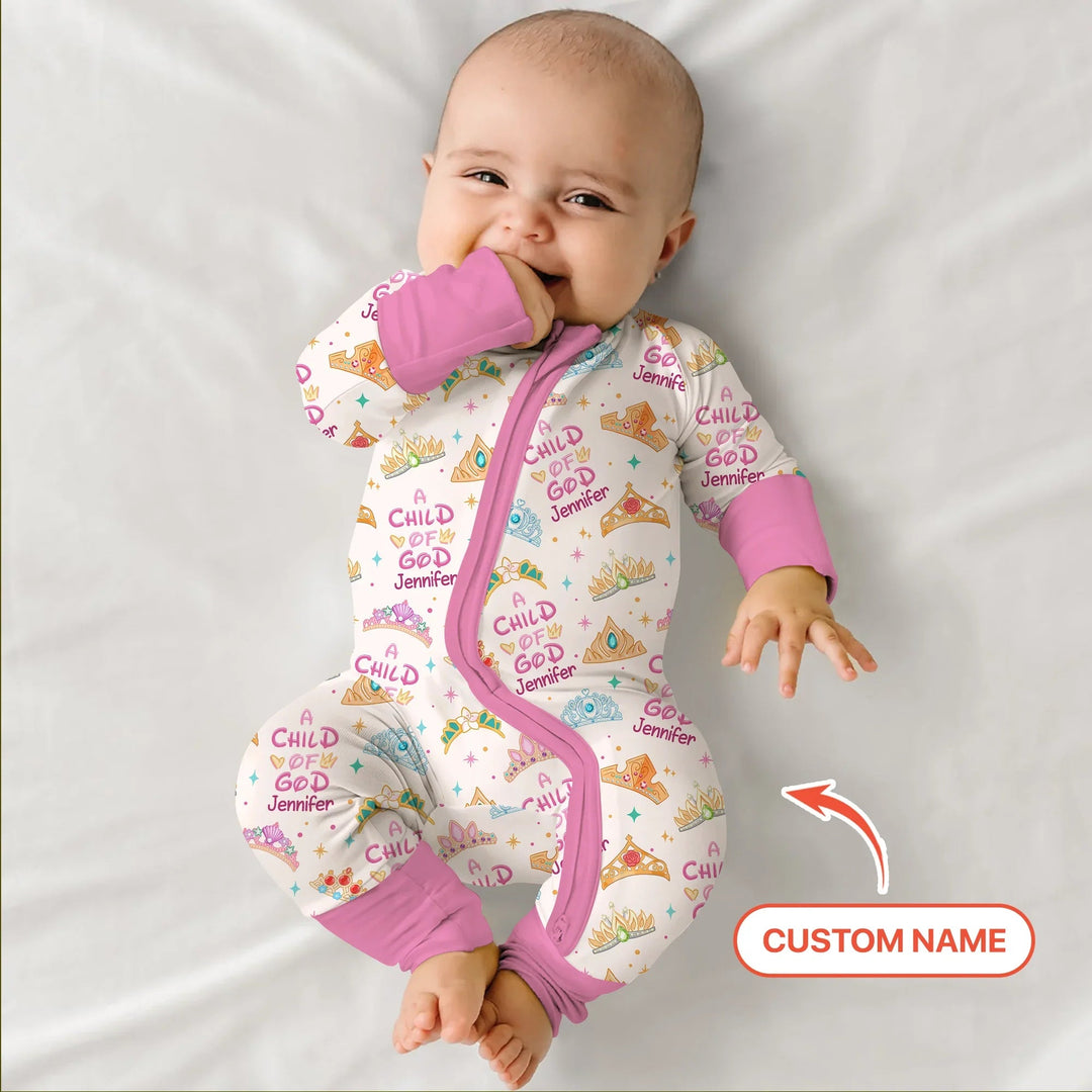 Princess A Child Of God Custom Name Convertible Zippy - Zumbamboo