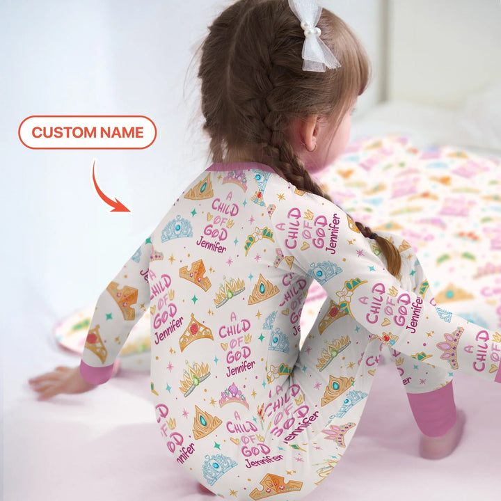 Princess A Child Of God Custom Name Convertible Zippy - Zumbamboo