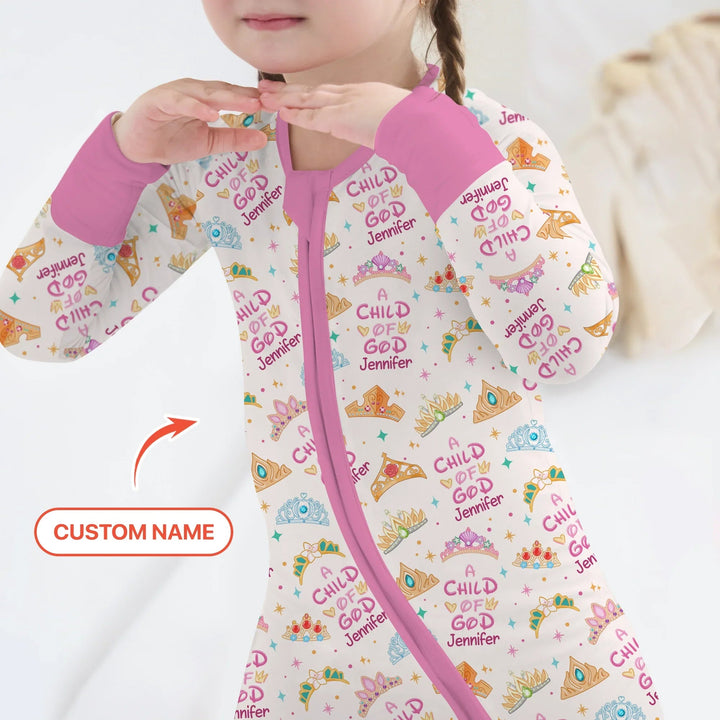 Princess A Child Of God Custom Name Convertible Zippy - Zumbamboo