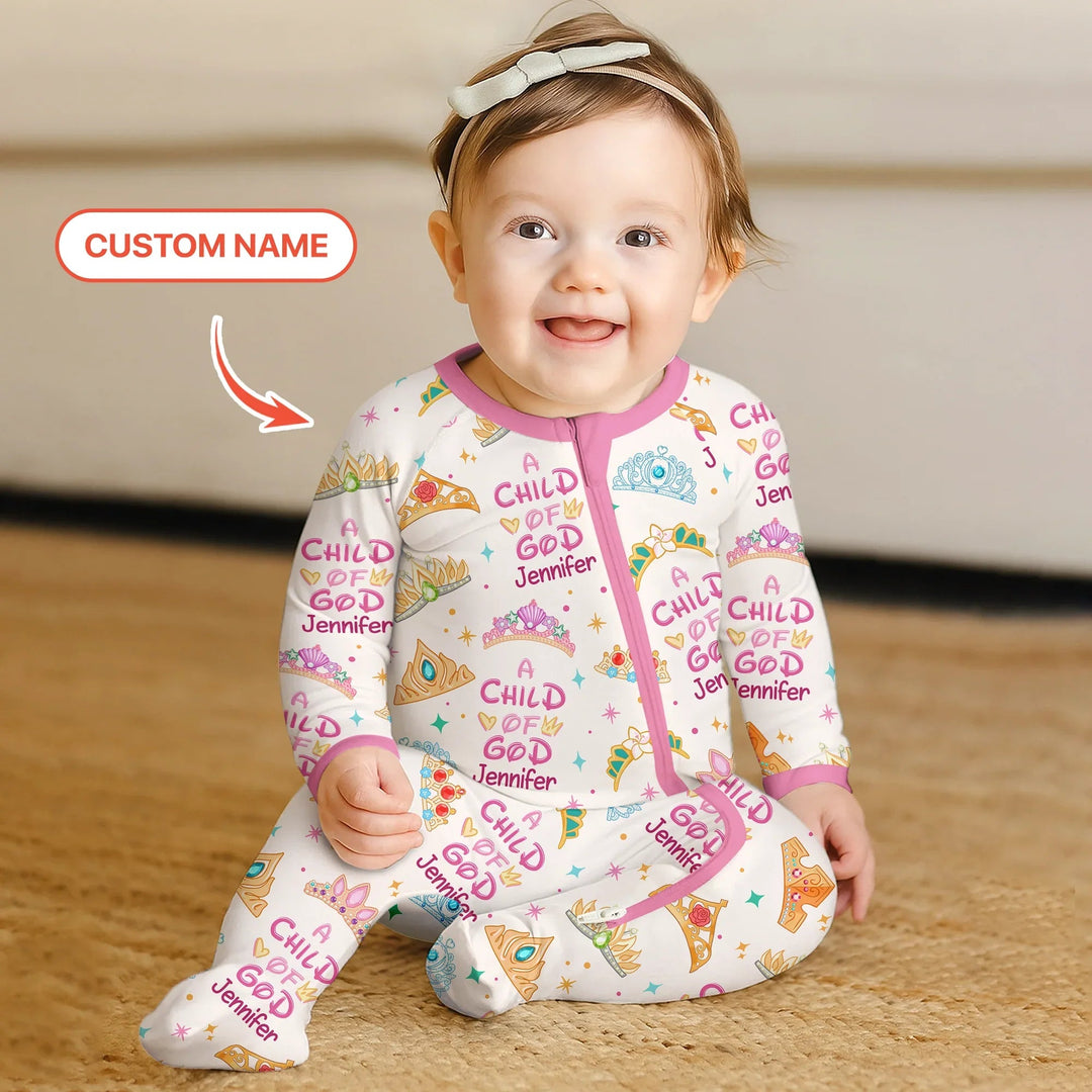 Princess A Child Of God Custom Name Convertible Zippy - Zumbamboo