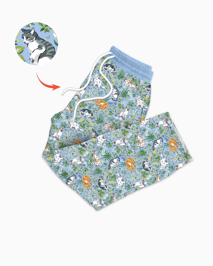 Kitten Garden Family Matching Men's Pajama Set