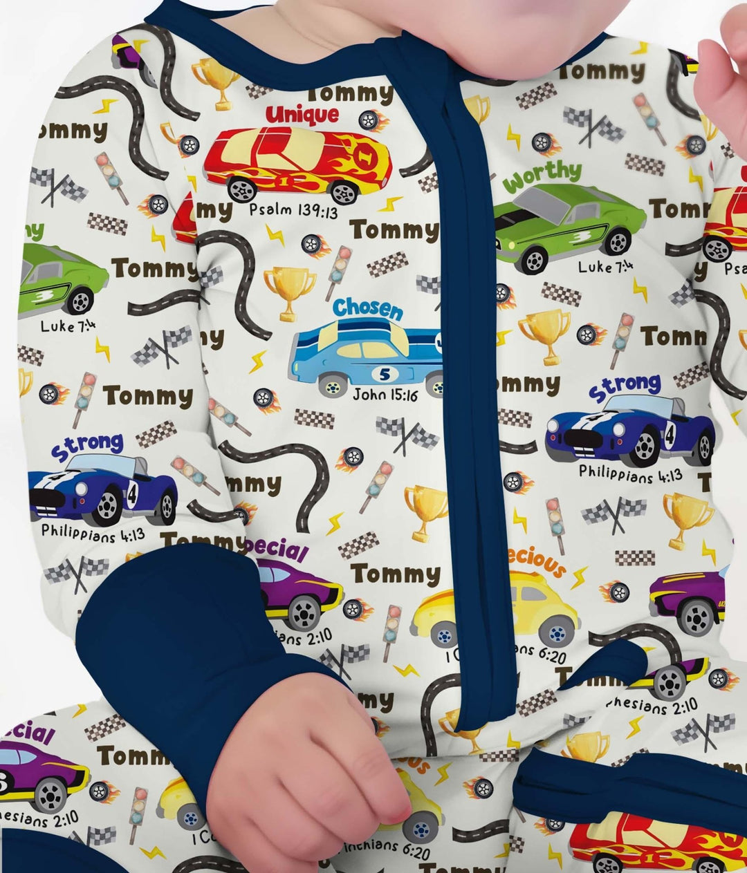 Racing Fun God Says I Am Custom Name Convertible Zippy - Zumbamboo