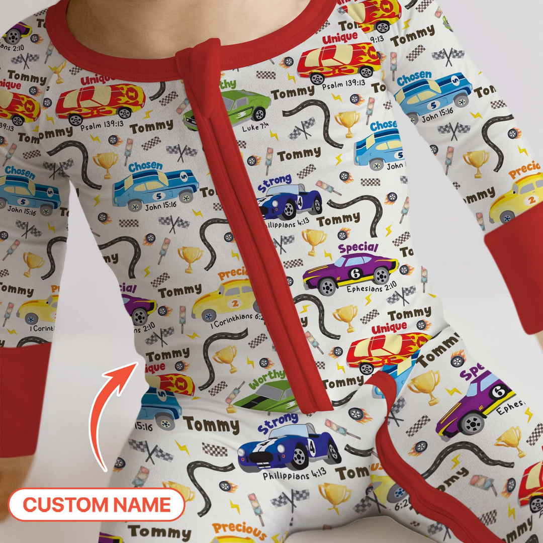 Racing Fun God Says I Am Custom Name Convertible Zippy - Zumbamboo