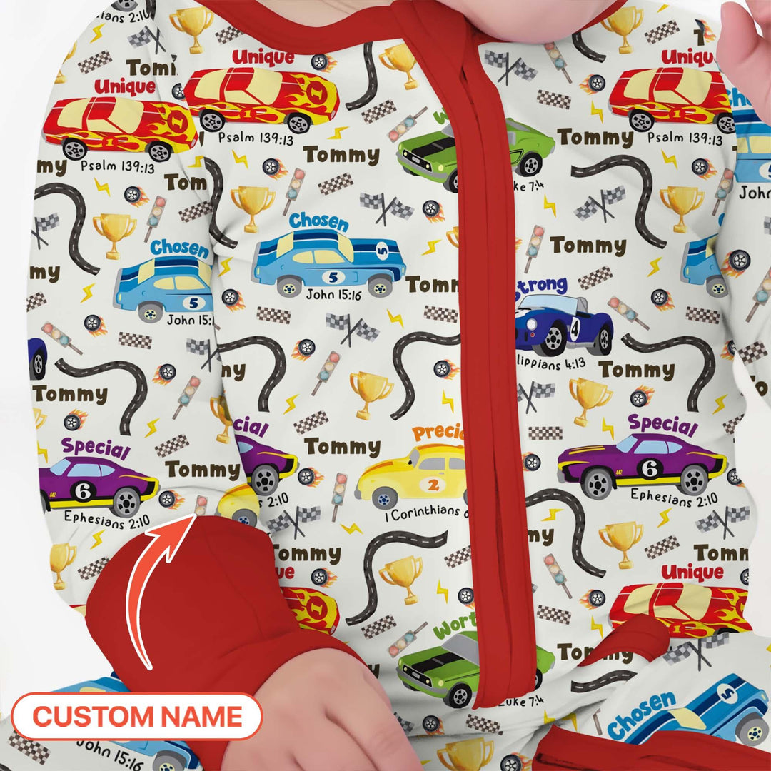 Racing Fun God Says I Am Custom Name Convertible Zippy - Zumbamboo