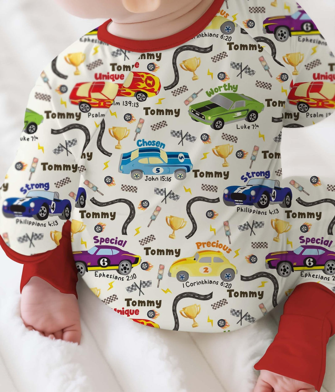 Racing Fun God Says I Am Custom Name Convertible Zippy - Zumbamboo