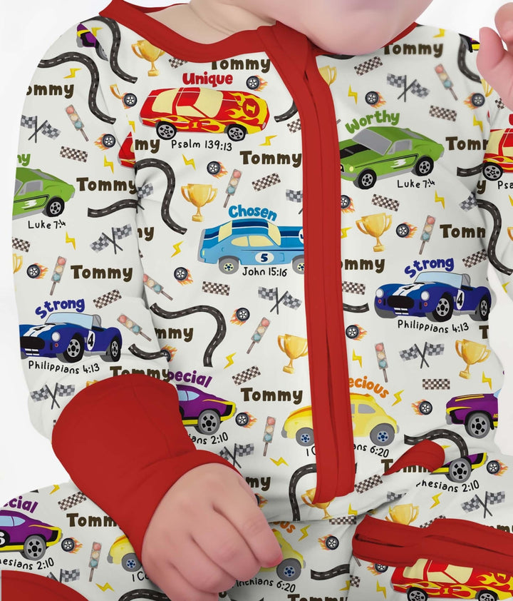 Racing Fun God Says I Am Custom Name Convertible Zippy - Zumbamboo