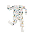 Rainbows Crescent Zippered Romper , Rainbows Crescent Zippered Romper - Newborn