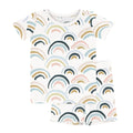 Rainbows Two Piece Short Sleeve Shorts Pajama Set , Rainbows Two Piece Short Sleeve Shorts Pajama Set - 12-18M