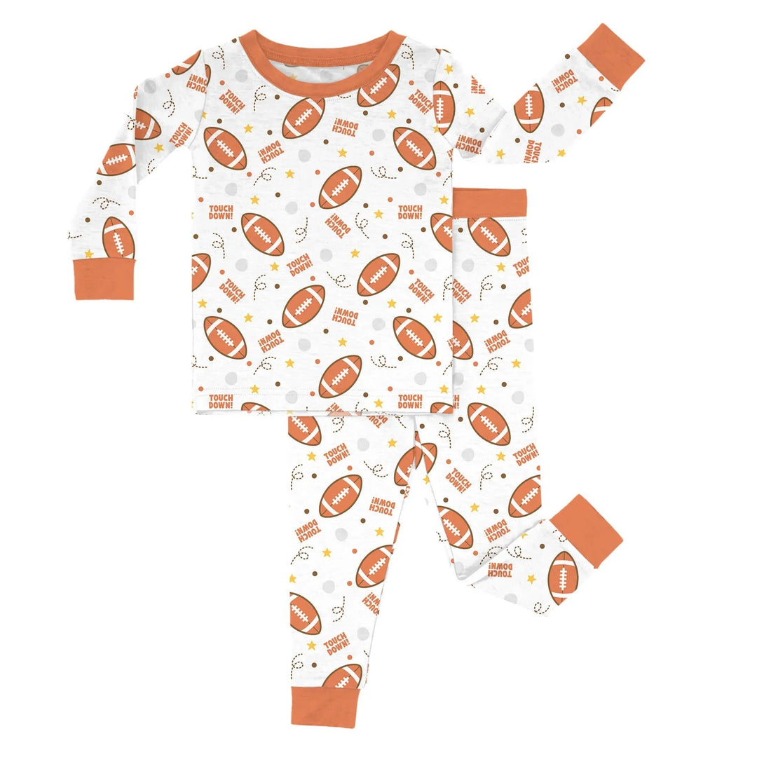 Rugby Touch Down Two - Piece Pajama Set - Zumbamboo