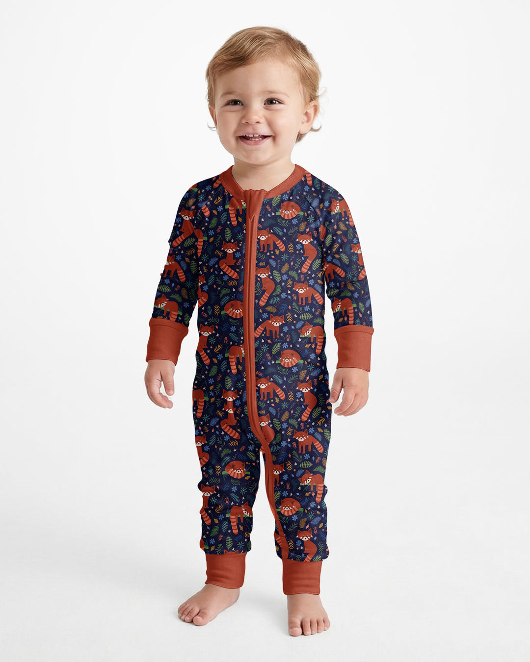 Tossed Red Panda Bamboo Convertible Zippy