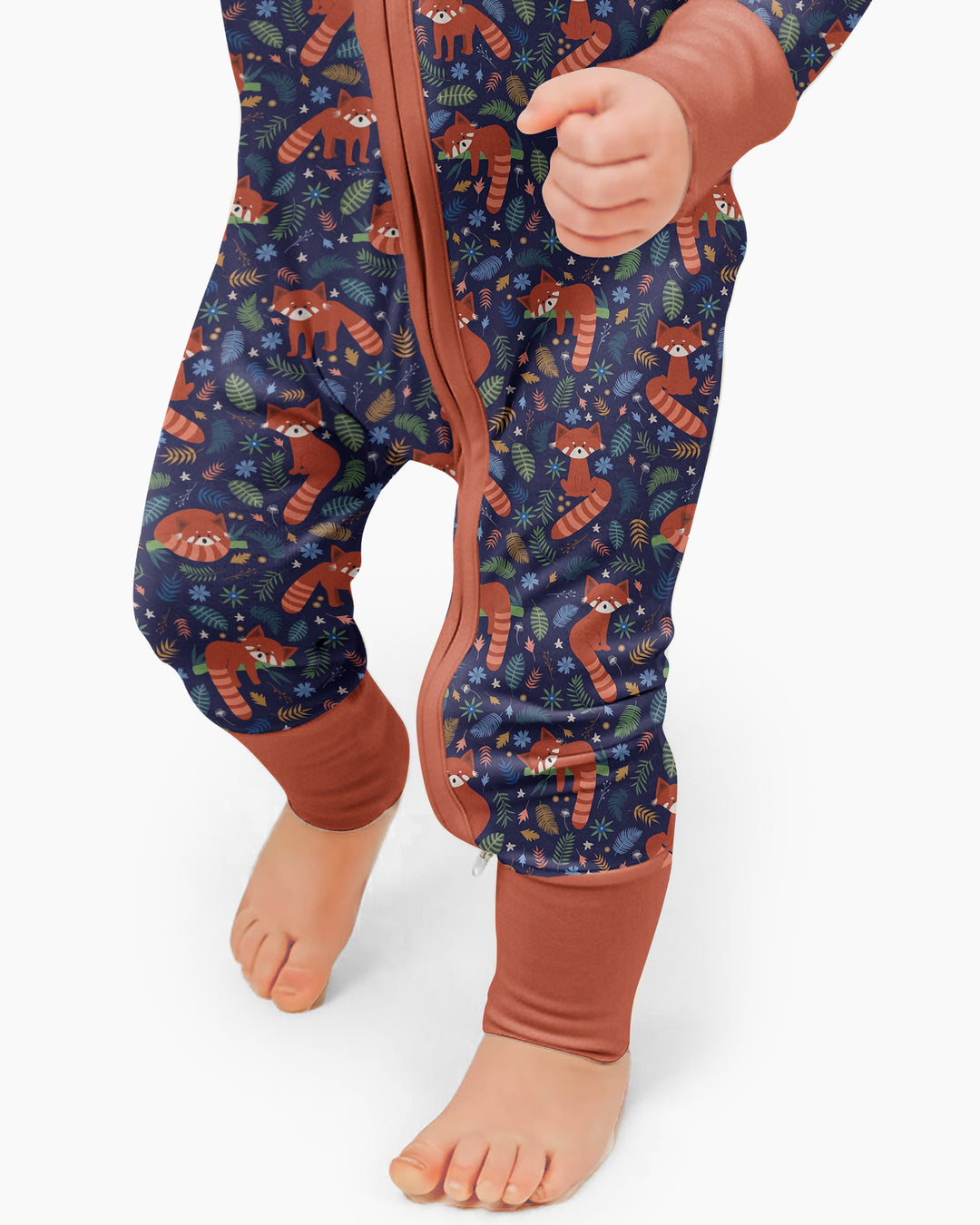 Tossed Red Panda Bamboo Convertible Zippy