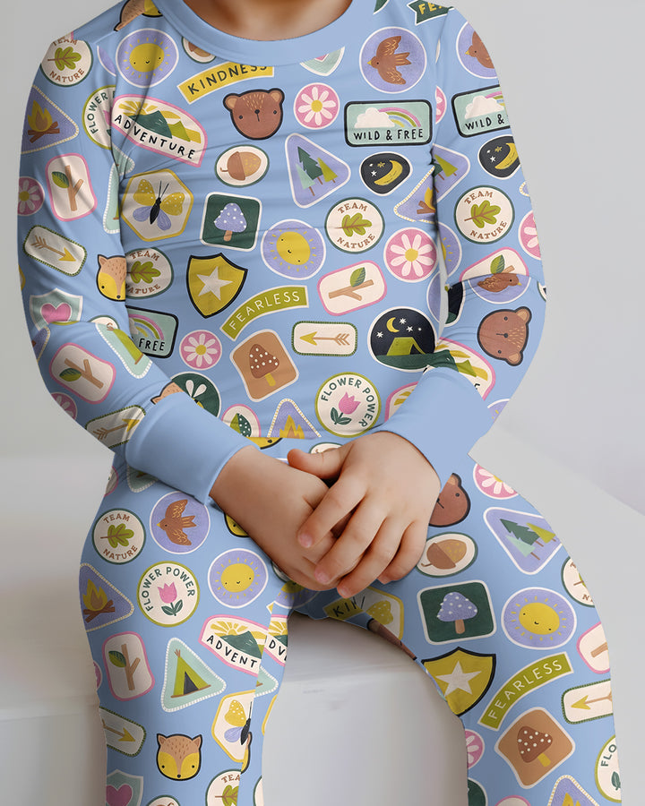 Little Explorer Bamboo Two Piece Long Sleeve Pajama Set