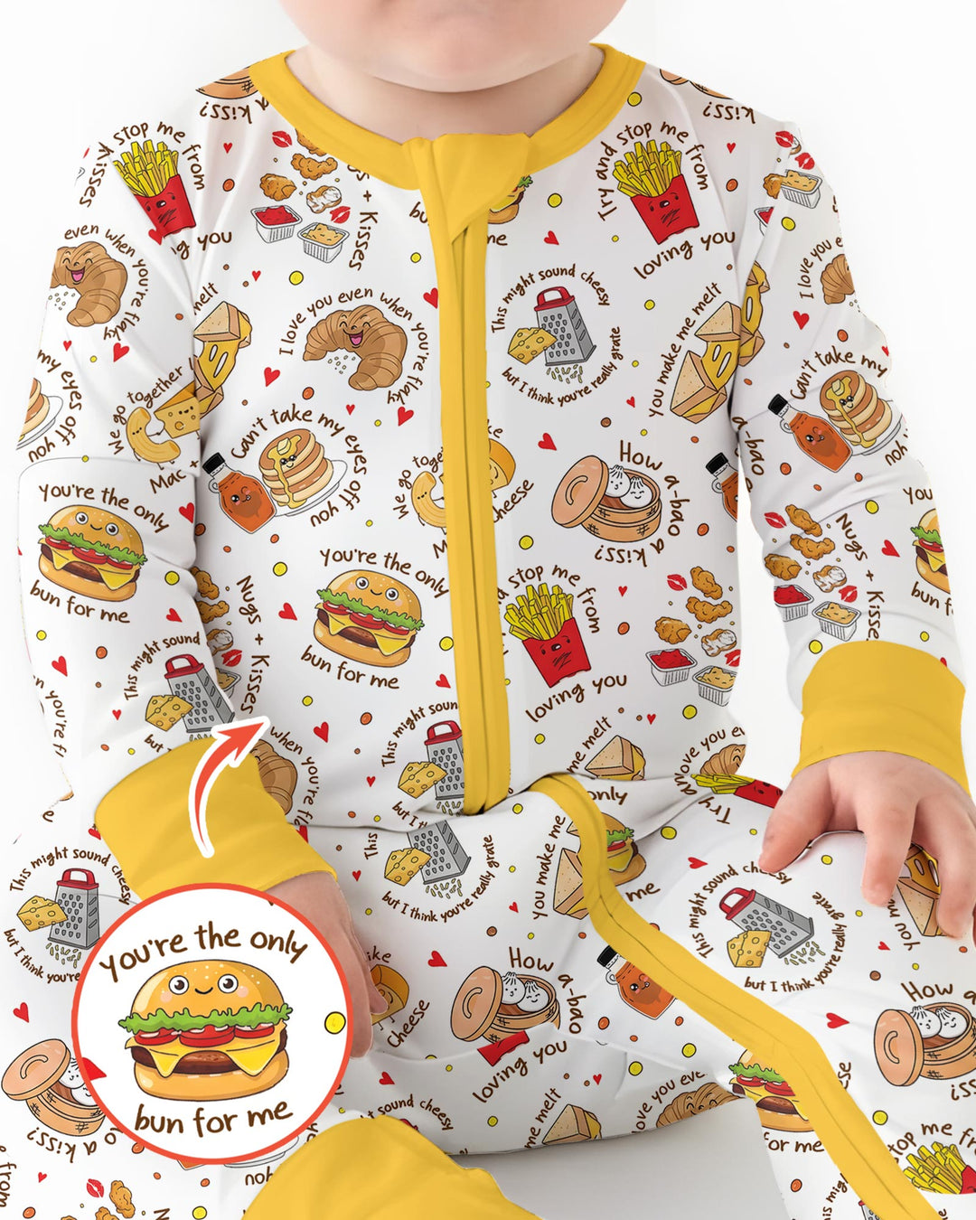Food Puns Love Bamboo Convertible Zippy