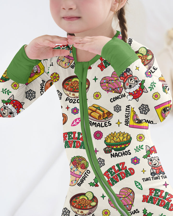 Mexican Christmas Feliz Navidad Bamboo Convertible Zippy