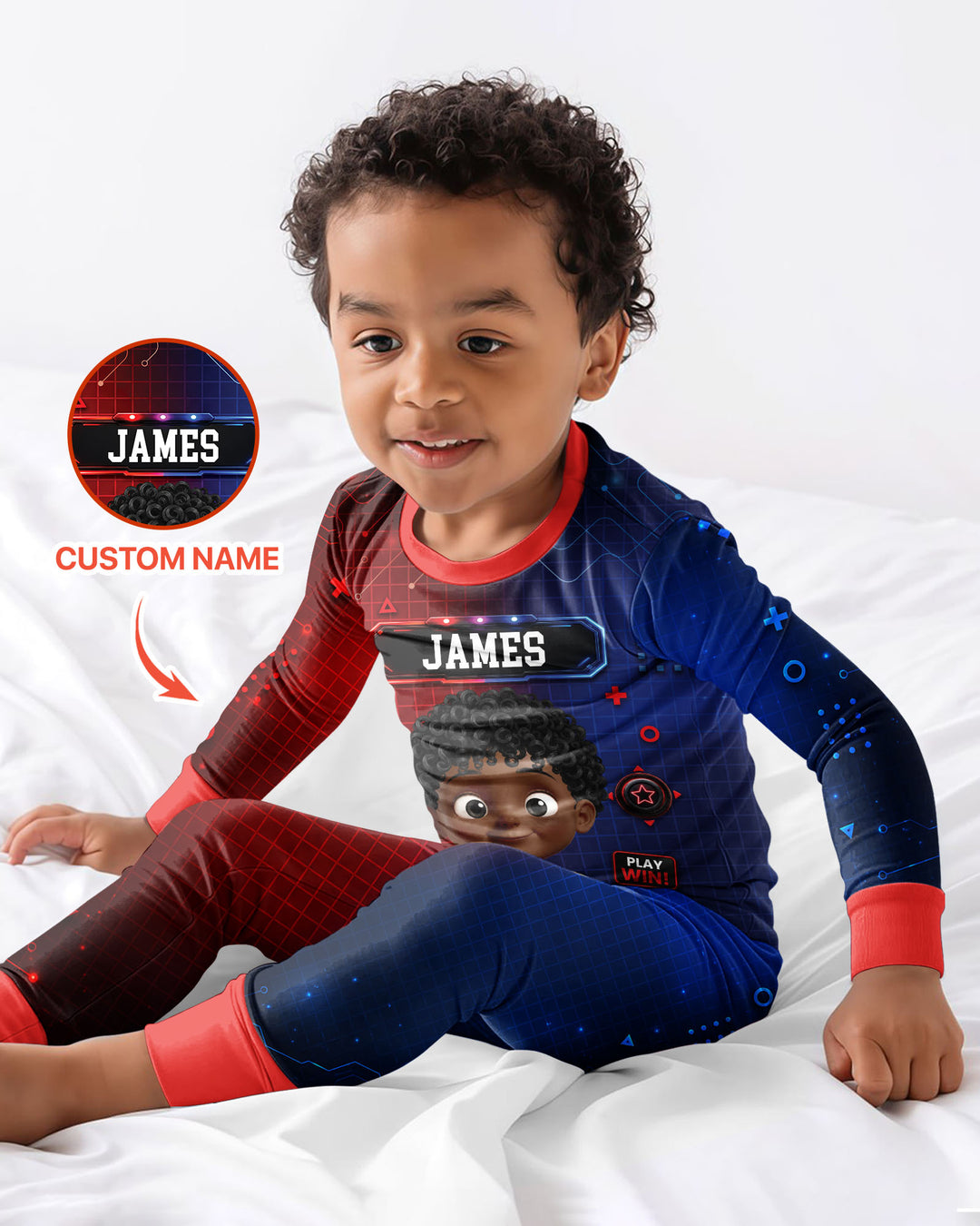 Game Controller Baby Bamboo Two Piece Long Sleeve Pajama Set