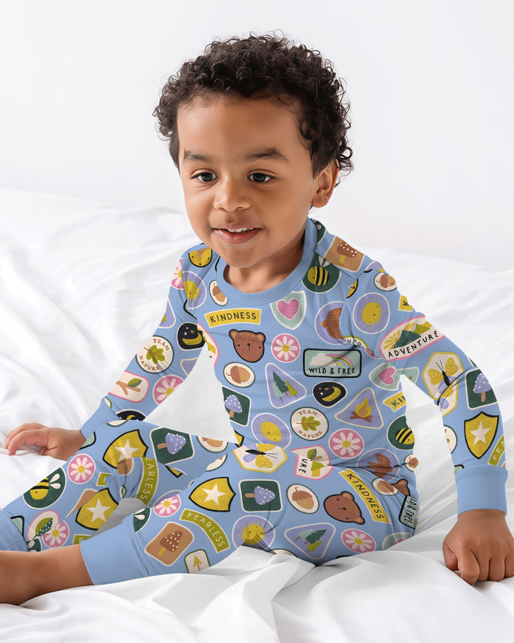 Little Explorer Bamboo Two Piece Long Sleeve Pajama Set