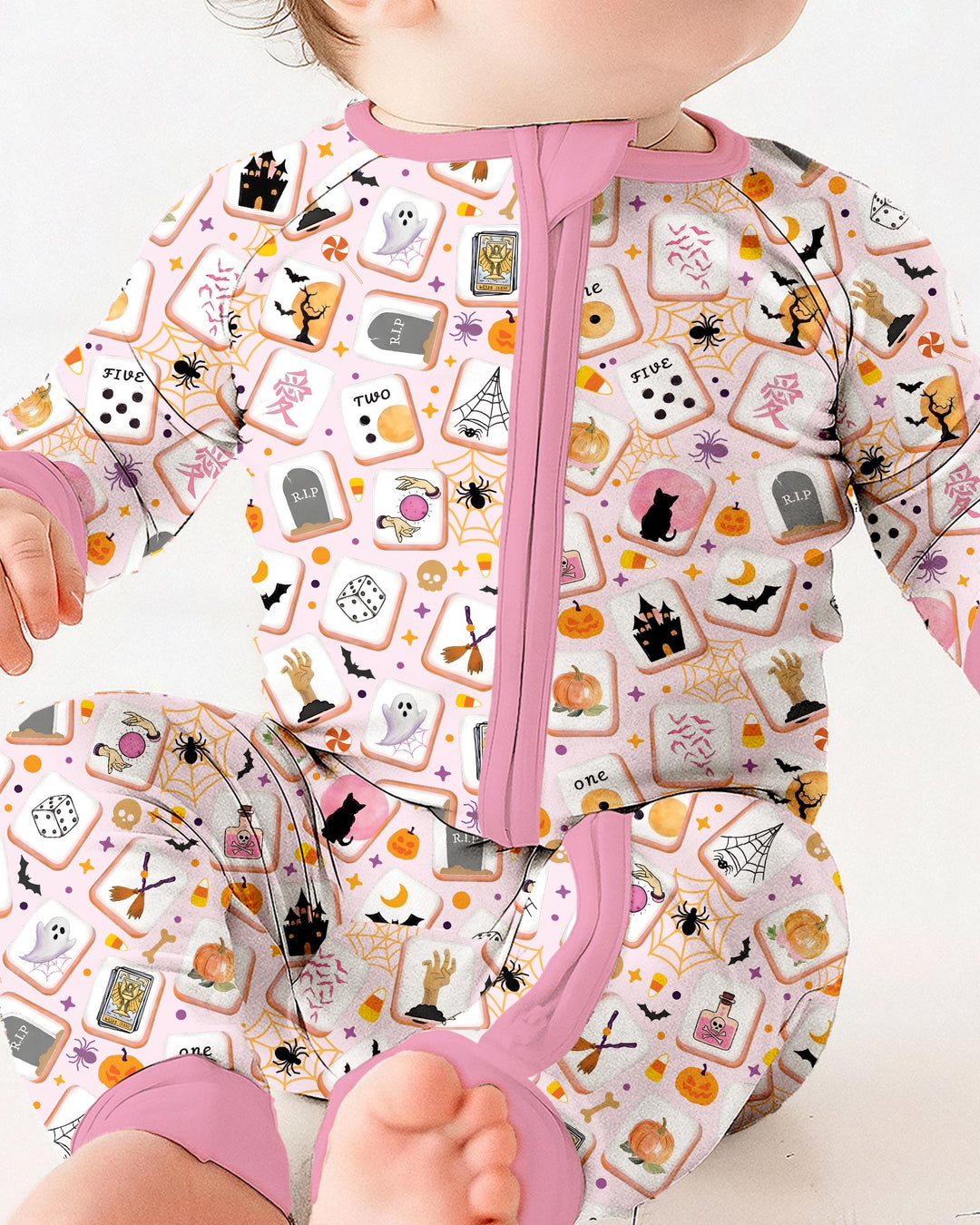 Mahjoween Mommy & Me Matching Bamboo Convertible Zippy