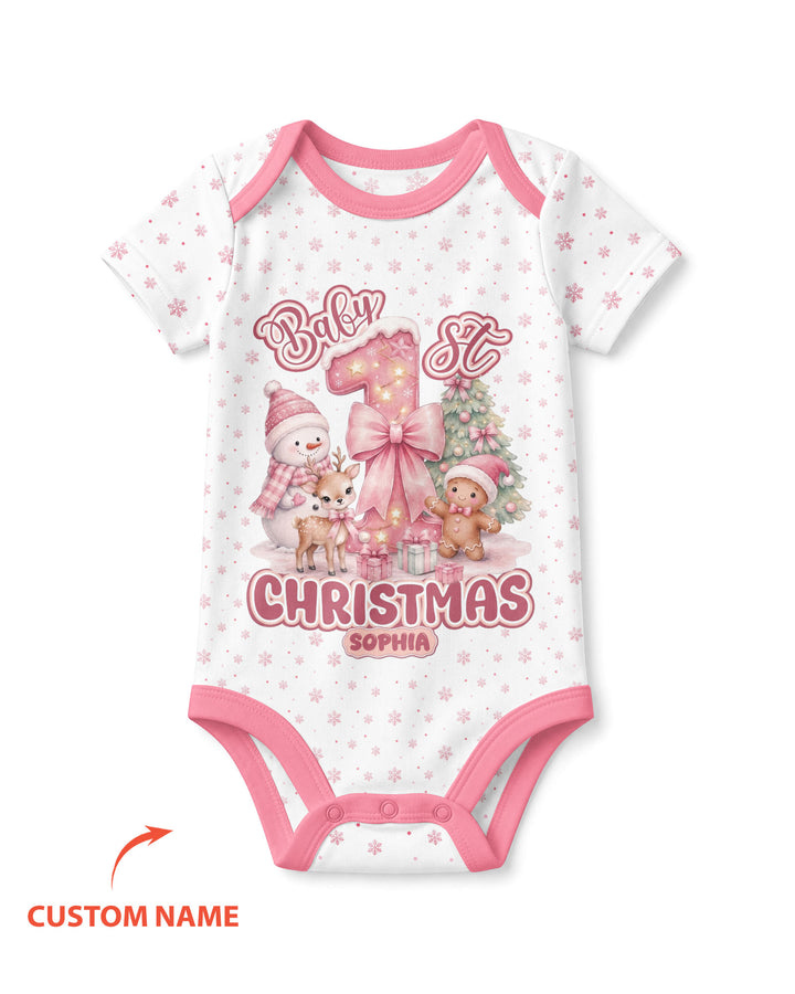 Snow Baby Christmas Bamboo Bodysuit